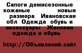 Сапоги демисезонные кожаные Paolo Conte новые 37 размера - Ивановская обл. Одежда, обувь и аксессуары » Женская одежда и обувь   